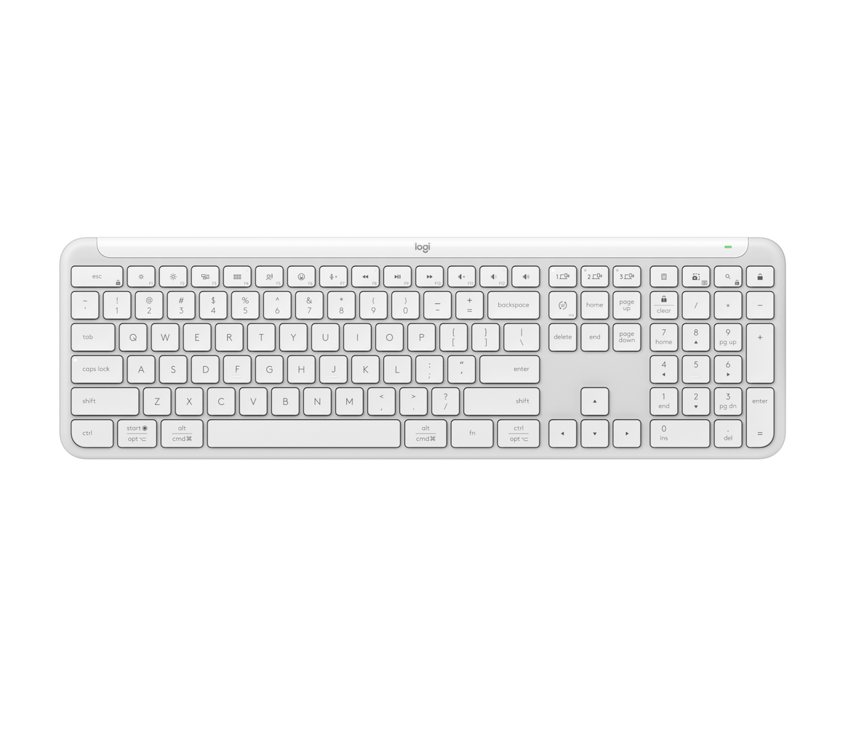 Signature Slim Keyboard K950 - Off-white - English US (QWERTY)
